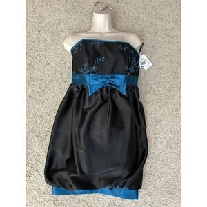 Vintage Gunne Sax Jessica McClintock sz 9 STRAPLESS PARTY HOLIDAY Dress NEW Y22